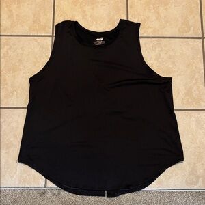 Black Sleeveless Women's Tank Top - Athletic Style
